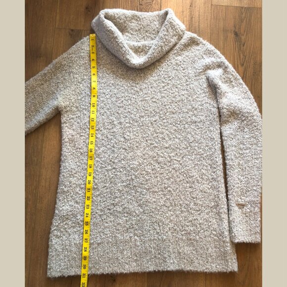 Columbia Cowl neck super soft long sweater Mohair wool beige / cream cozy XL - Picture 5 of 6